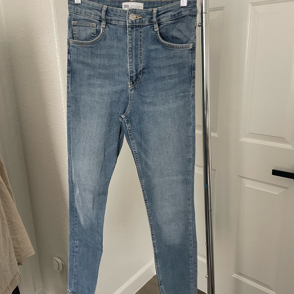 Zara Light Blue Skinny Jeans for Men